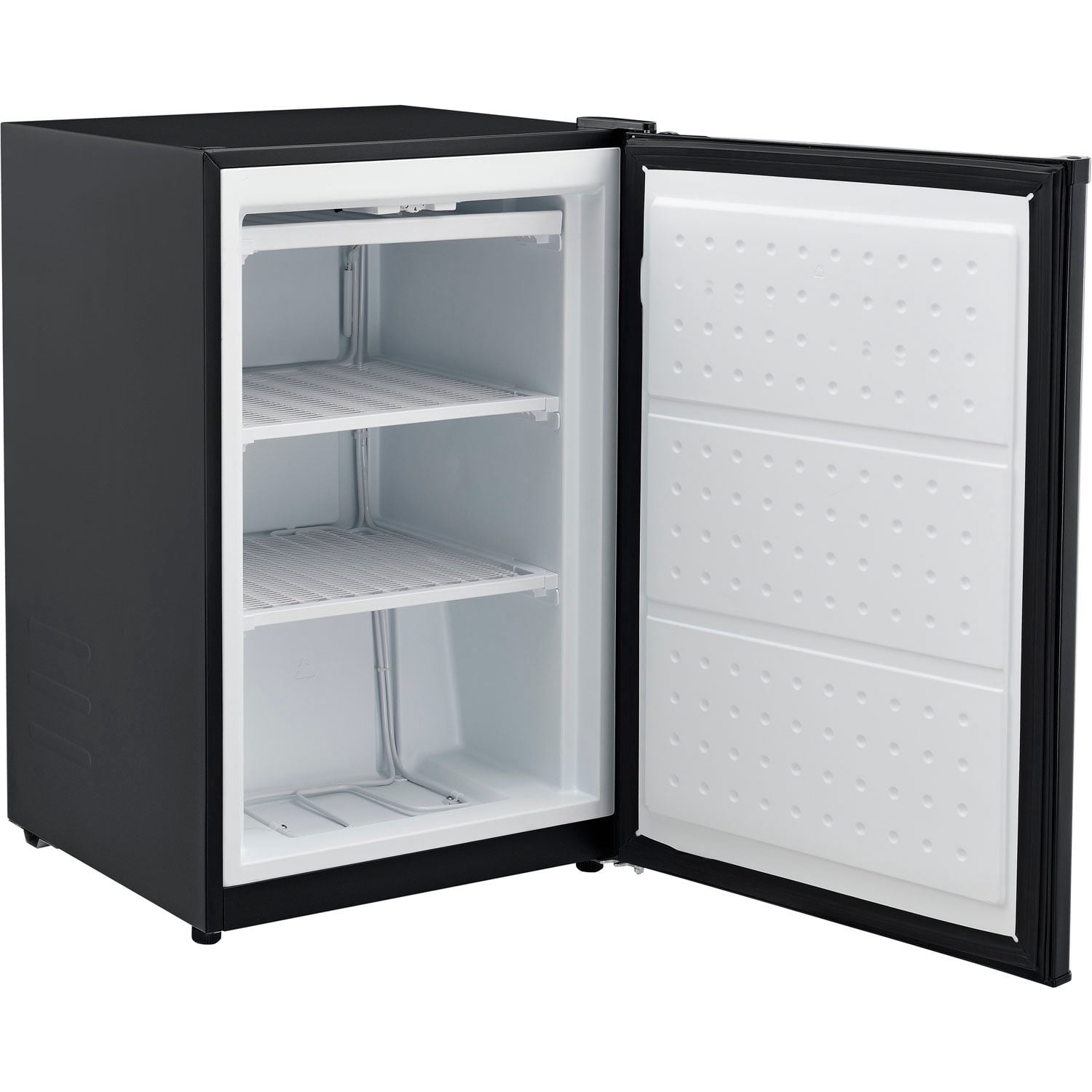 Nexel® Compact Upright Freezer, Solid Door, 3.1 Cu. Ft., Black