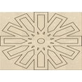thumbnail image 1 of Ahgly Company Indoor Rectangle Patterned Moccasin Beige Area Rugs, 2' x 5', 1 of 6