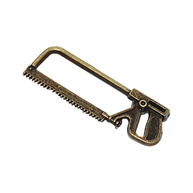 Milaget Mini 1/12 1/6 Scie de Maison de Poupée Modèle Miniature Outils d'Extérieur Petit Bronze