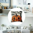 thumbnail image 5 of Happy Halloween Decorative Throw Pillow Covers  Trick or Treat Pumpkin Truck Porch Patio Outdoor Pillowcase, Jack O Lantern Bat Spider Fall Holiday Cushion Case Home Decor, 5 of 7