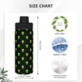 thumbnail image 3 of Balery Green Monster Pattern 18oz Sports Insulated Kettle Stainless Steel Sports Insulated Kettle Leak-proof Water Bottle For Running Hiking Cycling Climbing Water Bottle, 3 of 7