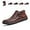 Red-brown, variant on The First Young Shoes Men - The First Young Boots Men’s Handmade Premium Leather Slip-On Driving Boots Travel & Outdoor