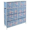 thumbnail image 5 of GGI International Modern Color Print 9-cubby Storage Tower Tie-Dye Blue, 5 of 9
