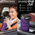 thumbnail image 5 of Halloween Tumbler 30oz with Lid and Straw, Skull Bat Pumpkin Cup, Insulated Leak-Proof Coffee Travel Mug with Handle for Spooky Witchy Gifts Women Men, 5 of 7