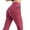 Brick Red, variant on QHFBli Lifting Anti Cellulite Leggings for Women High Waisted Yoga Pants Workout Tummy Control Sport Tights