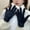 black, variant on Korean version winter gloves imitation mink fur gloves, new solid color sweet ins plush warm gloves for cycling and cold protection