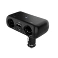 thumbnail image 3 of onn Dual Socket Charging Adapter with USB-C and USB Charging Ports, 3 of 8