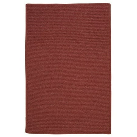 Colonial Mills 28" Red Hand Braided Stair Tread Rectangular Rug
