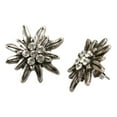 thumbnail image 4 of Fashionable Heart Pendant Necklace Edelweiss Earrings Set for Women Ribbon Cord Choker Oktoberfest Party Banquets Jewelry, 4 of 8