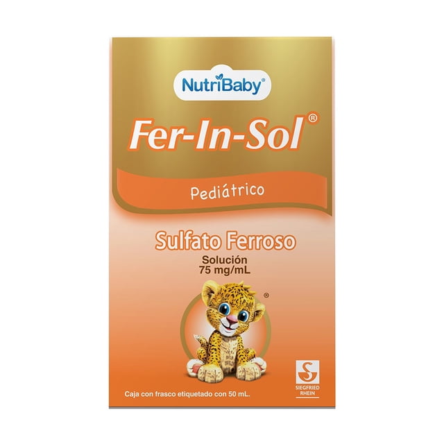 Sulfato ferroso Nutri Baby Fer In Sol 75 mg/ml solución pediátrica 50 ml