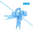 thumbnail image 4 of Unique Bargains 3.3inch Pull Bows Gift Wrapping Pull Bow Heart Pattern Baskets Present Bows Ribbon Light Blue 100 Pcs, 4 of 6
