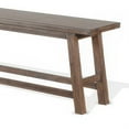 thumbnail image 3 of Yael Counter Height Bench, Light Brown Mahogany, Mindi Wood, 60 Inch, 3 of 5