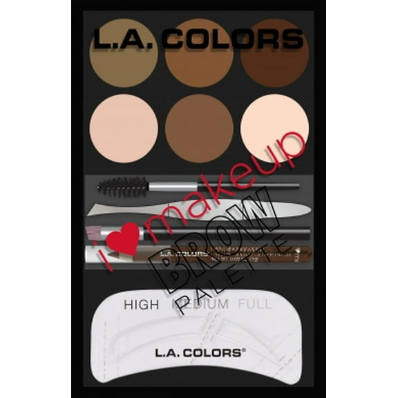 L.A Colors I Heart Makeup Brow Palette ( Light to Med)