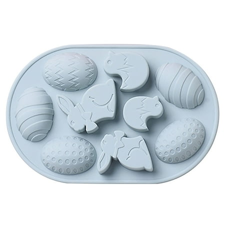 

Yrtoes Silicone Mold Making Kit Silicone Egg Bite Molds Rabbit Silicone Mold Easter Day Series Chocolate Baking Epoxy Mold