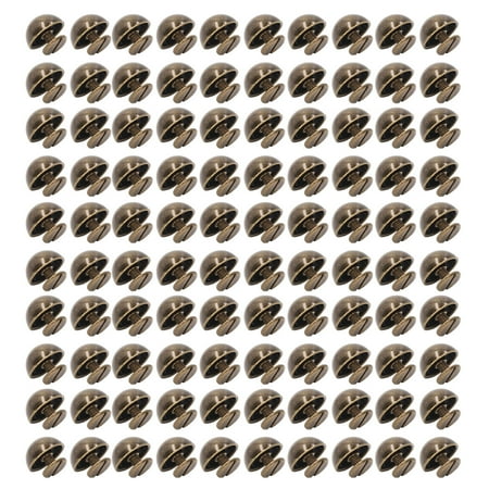 

Mushroom Rivets Round Head Portable Mushroom Rivets 100 Sets For Bags For Shoes Bronze Silver Gray