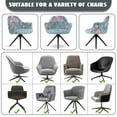 thumbnail image 6 of Xoenoiee Blue Cherry Blossom Print Stretch Curved Back Chair Cover with Armrest, Chair Slipcover for Dining Chairs, Mid Century Chair Cover Armchair Chair Covers Stretch Dining Room Chair Covers, 6 of 7