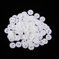thumbnail image 3 of Rongfmy 100 Candy Color 2-Holes Round Resin Button For Sewing Craft Scrapbook 1cm White, 3 of 9