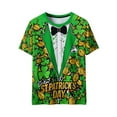 thumbnail image 7 of Ounisa Funny World Women's Holiday Tuxedo T-Shirts Graphic Short Sleeve Novelty Party Costume Top, 7 of 7