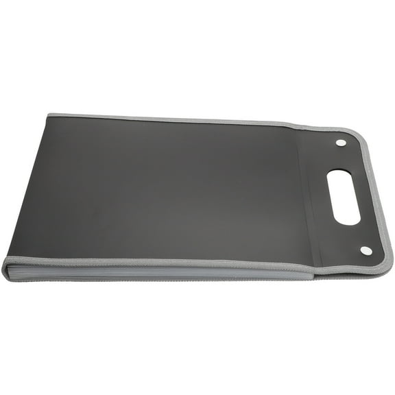 unbranded  Multi Pocket Folder Paper File Organizer Color Office Student Black