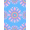 Pink Blue Rainbow, Pattern 9, variant on Design&I 8'x10' Washable Area Rug Extra Large Skid-Resistant Low Profile Aesthetic Motif Pastel Bubble Kawaii Scale Purple Mermaid Refined for Living Room, Family