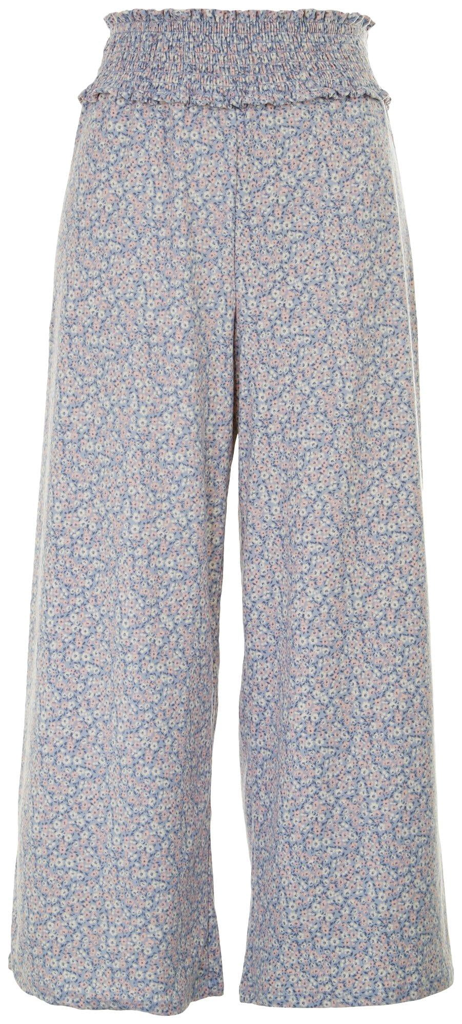 Derek Heart Floral Printed Loose Pants 