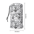 thumbnail image 2 of Neck Gaiter Face Cover Scarf, Black grey peace sign Soft Face Sun Mask Cover Scarf Headband Cooling Sweat Absorbing Bandanas Hiking Cycling Running, 2 of 7
