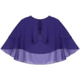 thumbnail image 3 of Alvivi Womens Shawls Wraps Chiffon Cover Up for Evening Dress Open Front Bolero Shrug Cardigan Purple One Size, 3 of 5