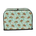 thumbnail image 2 of Daiia Cute Sea Turtles Pattern 2 slice Toaster Cover, Toaster Appliance Dust-proof Cover For Kitchen Small Appliance Dust Cover and Fingerprint Protection, 2 of 7