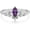 6, variant on Natural Amethyst Rings 925 Sterling Silver Oval Shape Real Amethyst Leaf Ring Gemstone Jewelry Gifts for Women Wife Mom