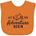 thumbnail image 3 of Inktastic Let the Adventure Begin with Camping Tent and Mountains Boys or Girls Baby Bib, 3 of 4