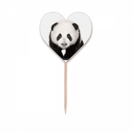 Panda Baby Walk Eyes Art Deco Fashion Toothpick Flags Heart Lable Cupcake Picks