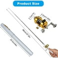 thumbnail image 2 of XINQIHANG Pocket Size Fishing Rod Telescopic Pen Fishing Rod Mini Pocket Foldable Fishing Rod Kit with Rotating Reel Combination Portable Fishing Rod Pen for Outdoor Fishing, 2 of 7