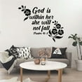 thumbnail image 3 of Psalm 46:5 God Is Within Her She Will Not Fall - Bible Verse Woman Positivity Life Motivational Verse Vinyl Wall Art Wall Decal Wall Sticker Home Wall Bedroom Living Room Decoration Size (40x40 inch), 3 of 3