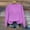 Pink, variant on Women's Crewneck Sweatshirts Solid Color Loose Fitting Blouses Pullover Long Sleeve Hoodless Sweatshirt Plus Size Fall Outfits Top