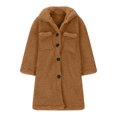 thumbnail image 6 of Girls Fleece Jacket Fall Winter Full Zip Fuzzy Coat Outwear with Pockets Kids Fleece Jacket, 6 of 8