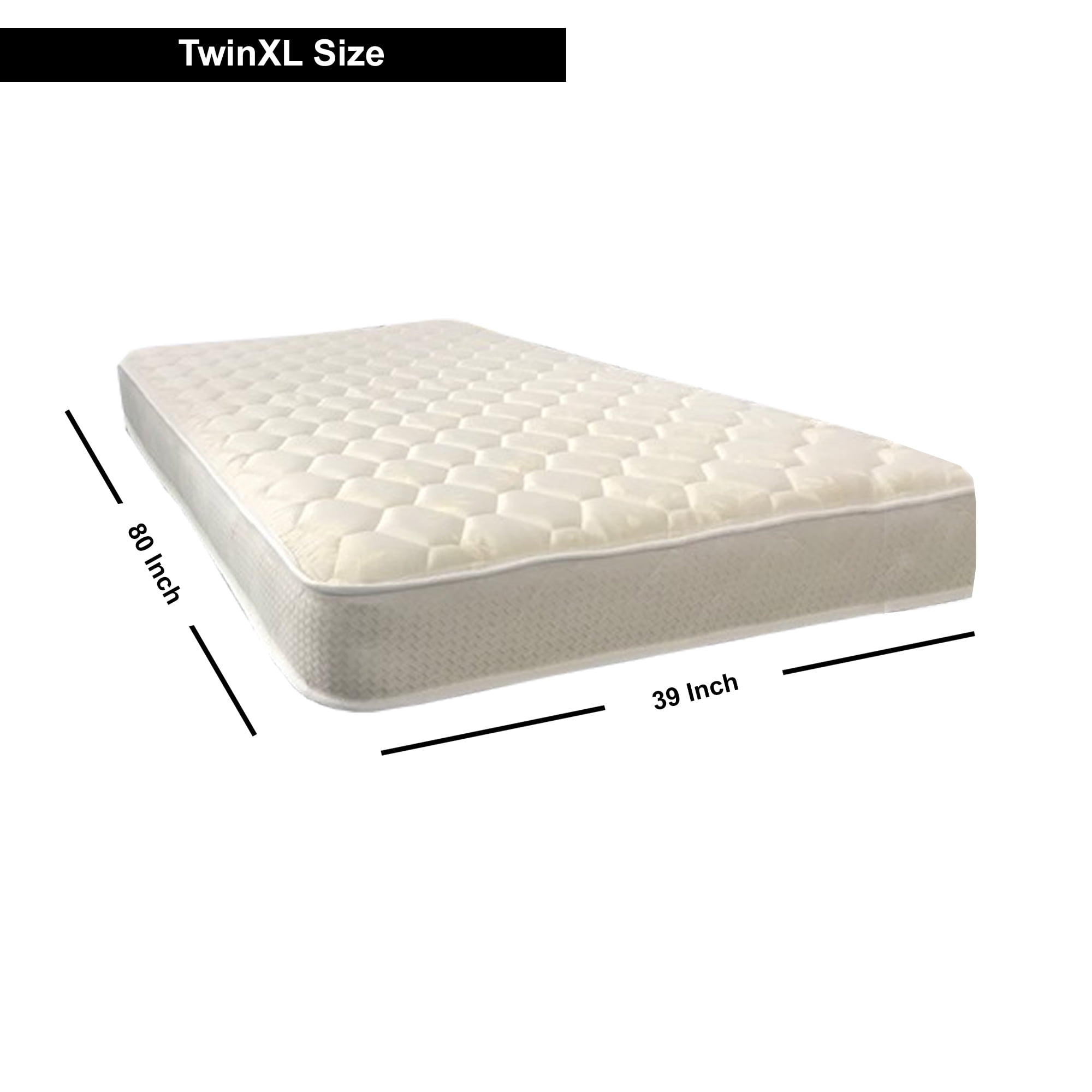 Continental Sleep, 7" Medium Firm High Density Foam Mattress, Good for Kids & Adult, Twin XL.