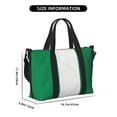 thumbnail image 3 of Travel Duffle Bag Flag Of Nigeria Weekender Overnight Gym Tote Shoulder Bag Workout Duffel Bag For Women Men, 3 of 6