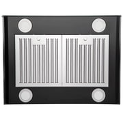 Tieasy Range Hood 36 inch Island Mount Range Hood 900 CFM Kitchen Digital Panel 3-Speed