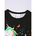 thumbnail image 3 of ATAIKU 3D HD Printed 3-12Y Little Girls Unicorn 2-Piece Pajamas Set Kids Girl Short Sleeve Tee and Shorts Sleepwear Toddler Pjs Jammies, 3 of 9