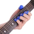 thumbnail image 1 of 12pcs Set Silicone Rubber Guitar Fingerstall Guitar Fingertip Finger Guards, 1 of 5