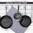 thumbnail image 3 of Behome Dish Drying Mat, 2 Packs Large Dish Drying Mat, 18x24 Inch Large Size Highly Absorbent Dish Drainer Mat for Kitchen Counter, Gray, 3 of 7