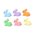 thumbnail image 2 of Meggemo 6 Pieces aron Colored Faux Easter Bunny Decorations Pastel Figurines for Spring Home and Tabletop Display, 2 of 6