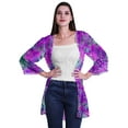thumbnail image 1 of Moomaya Viscose Georgette Printed Short Shrug Long Sleeves Cardigans For Women, 1 of 5