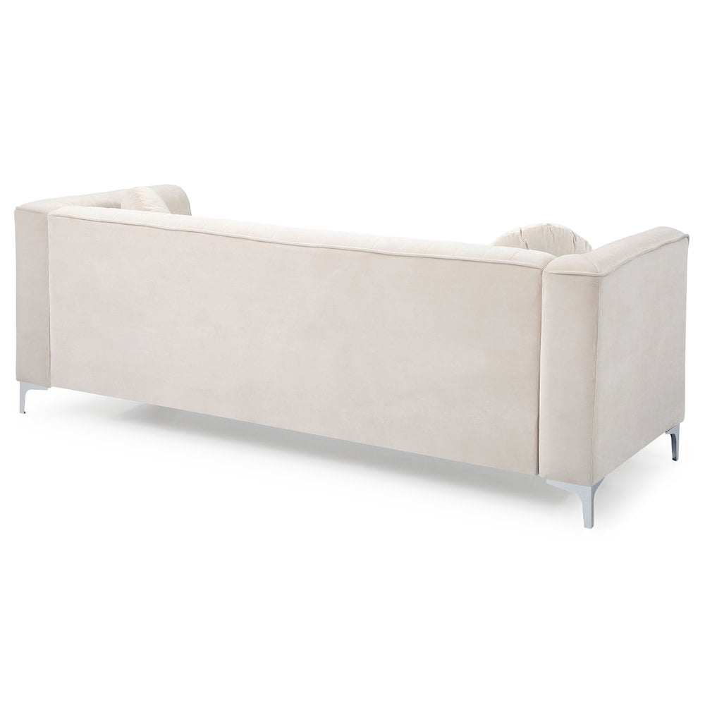 Glory Furniture Delray Sofa in Ivory Color
