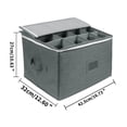 thumbnail image 3 of Boîte de Rangement pour Verres à Vin avec Séparateurs, Conteneurs de Rangement pour Verres à Vin Rouges Ou Blancs, Flûtes à Champagne Rigides et Empilables, 3 of 8