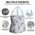 thumbnail image 3 of Paisley Pattern Drawstring Lunch Bag Women - Drawstring Lunch Bag Insulated for Work Office - Stain-Resistant Large Lunchbags for Women with Multi-Pockets, 3 of 6