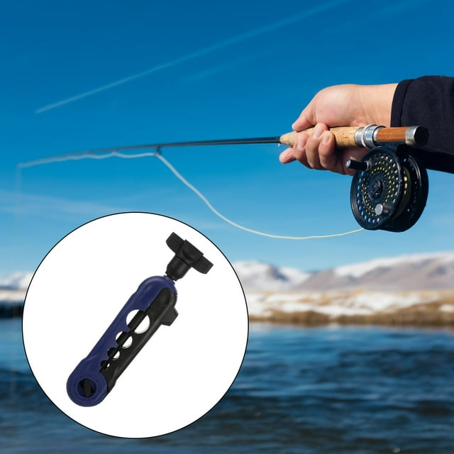 Portable Fishing Line Winder Part Smooth Fish Reel Cord Reel Lines Replacing Part Spinning Tools Freshwater Winding Accessory for Professional Black Blue