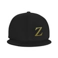 thumbnail image 3 of ZICANCN Alphabet Z Pattern Baseball Caps, Trucker Hats for Men And Women, Adjustable Breathable Flat Caps, Black, 3 of 6