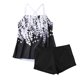 thumbnail image 4 of Trajes de baño tankini para mujer Trajes de baño vintage estampados para mujer Trajes de baño conservadores Traje de baño bikini con falda de playa estampada para mujer, 4 of 5
