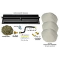 thumbnail image 2 of 24" Heavy-Duty Dual Row Gas Burner with Deluxe Kit for Vented NG Gas Log Fireplace, 2 of 10